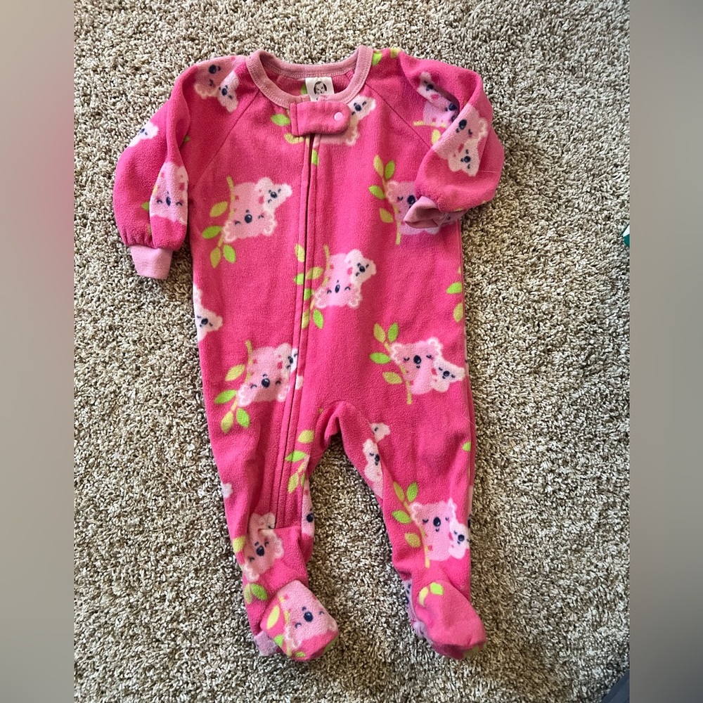 Gerber Pink Koala Print Footie